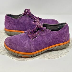 BOGS Wall Ball Purple Suede Leather Hiking Trail Shoes Lace Up Toddler Girl 11